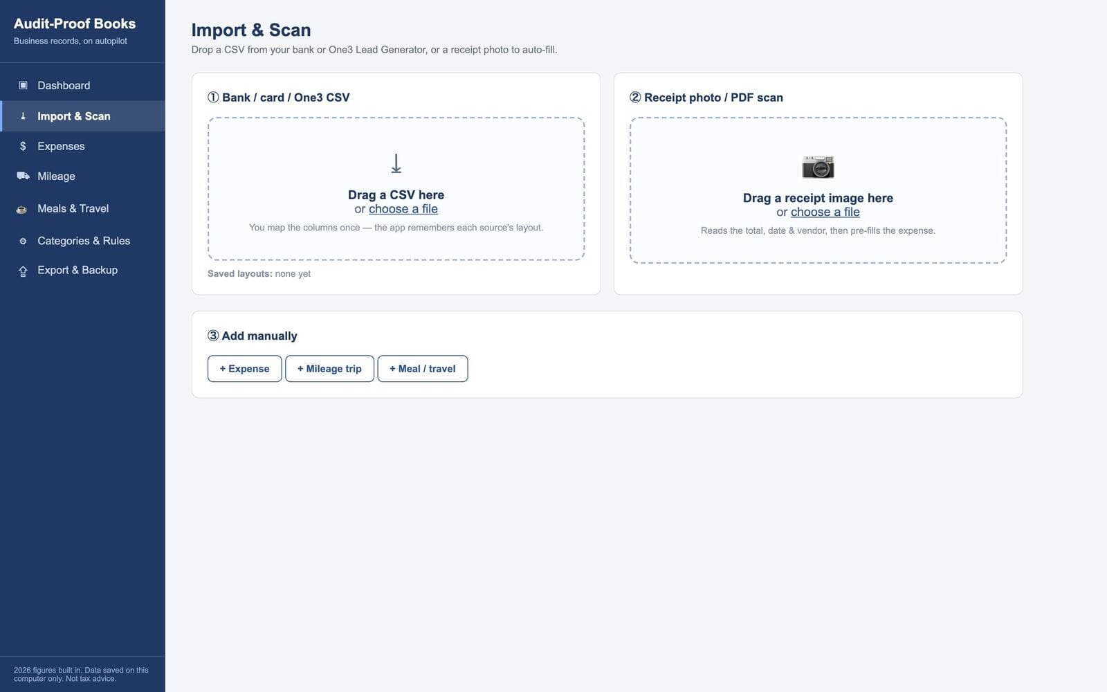 Data gets in four ways