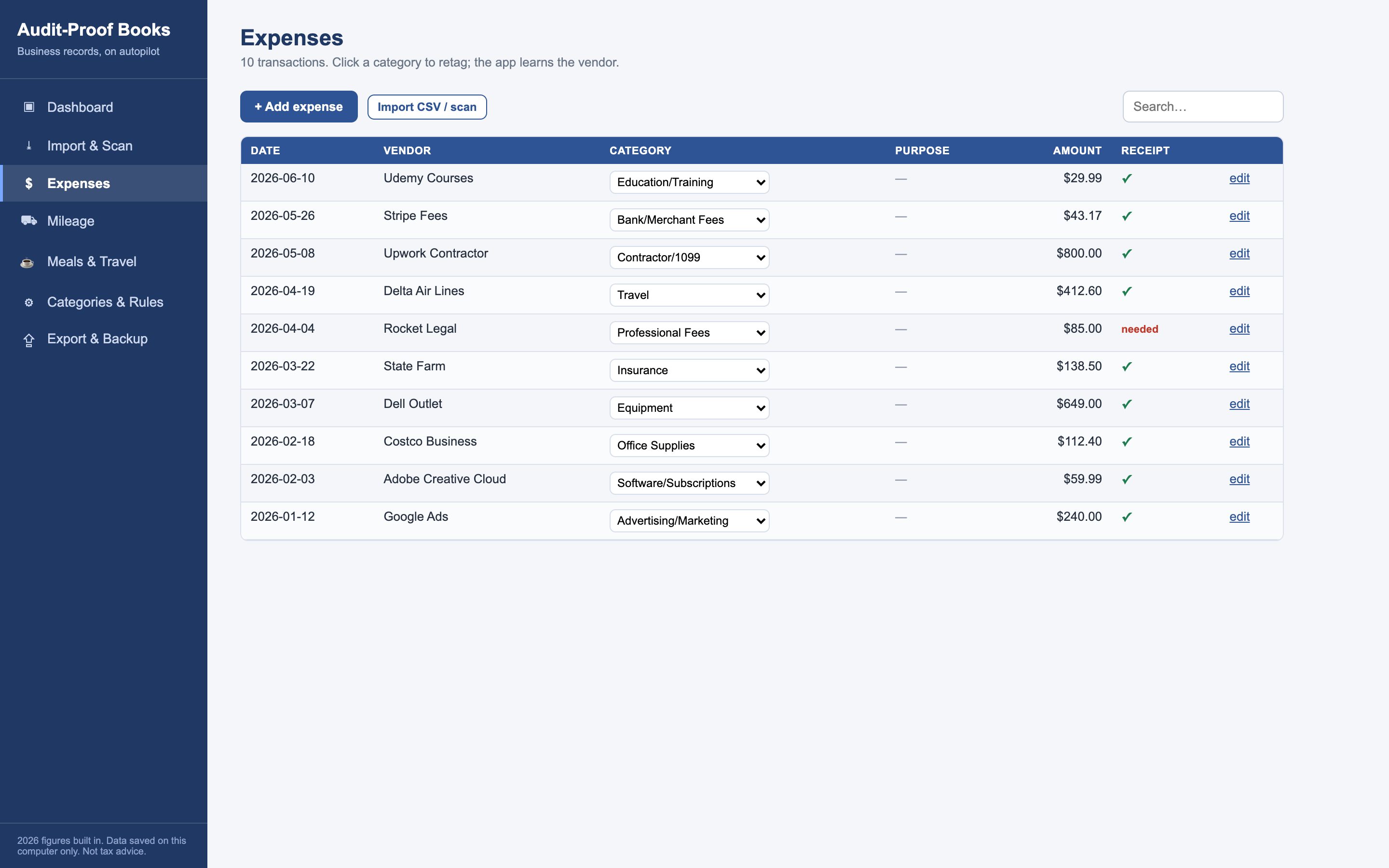 Categorized automatically — and it learns