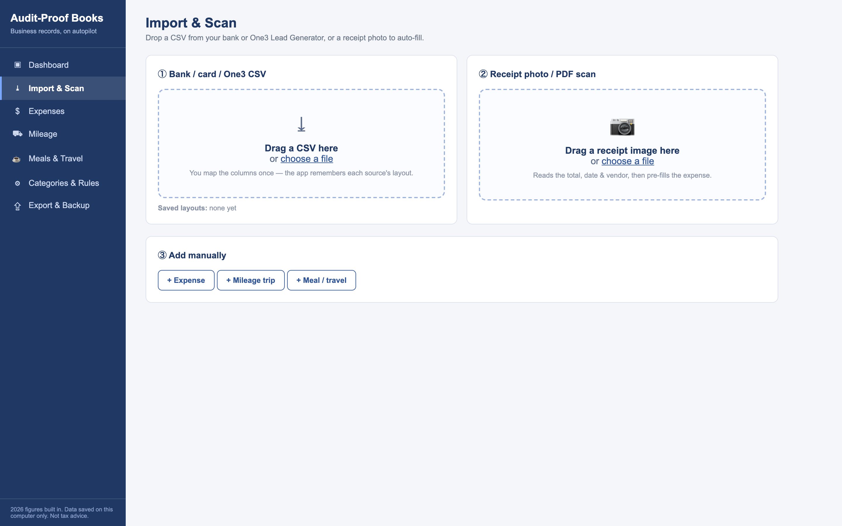 Data gets in four ways